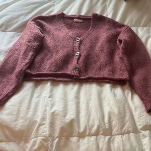Urban Outfitters Button Up V-Neck Sweater
